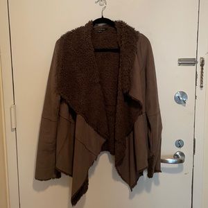 Marina Luna faux suede coat
